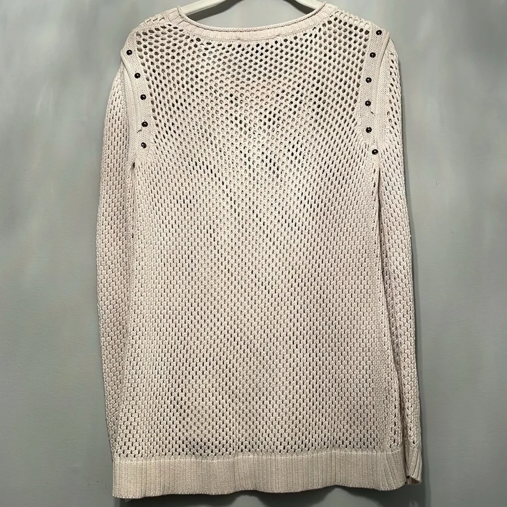ROCK & REPUBLIC 100% Cotton mesh sweater size M - Picture 5 of 6